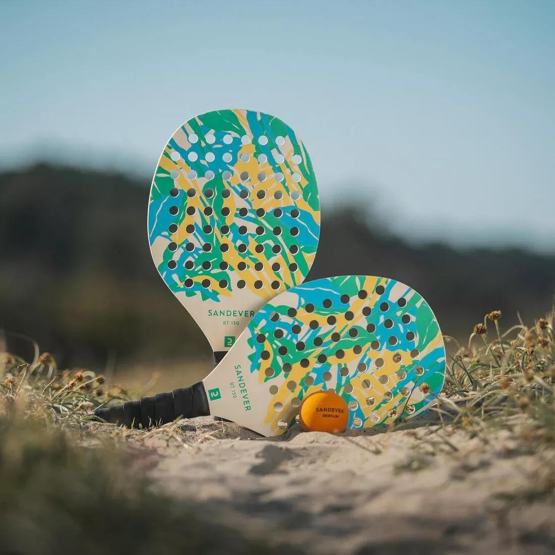 Beach Tennis Racket Set Experience, Green, No Color, large image number 9