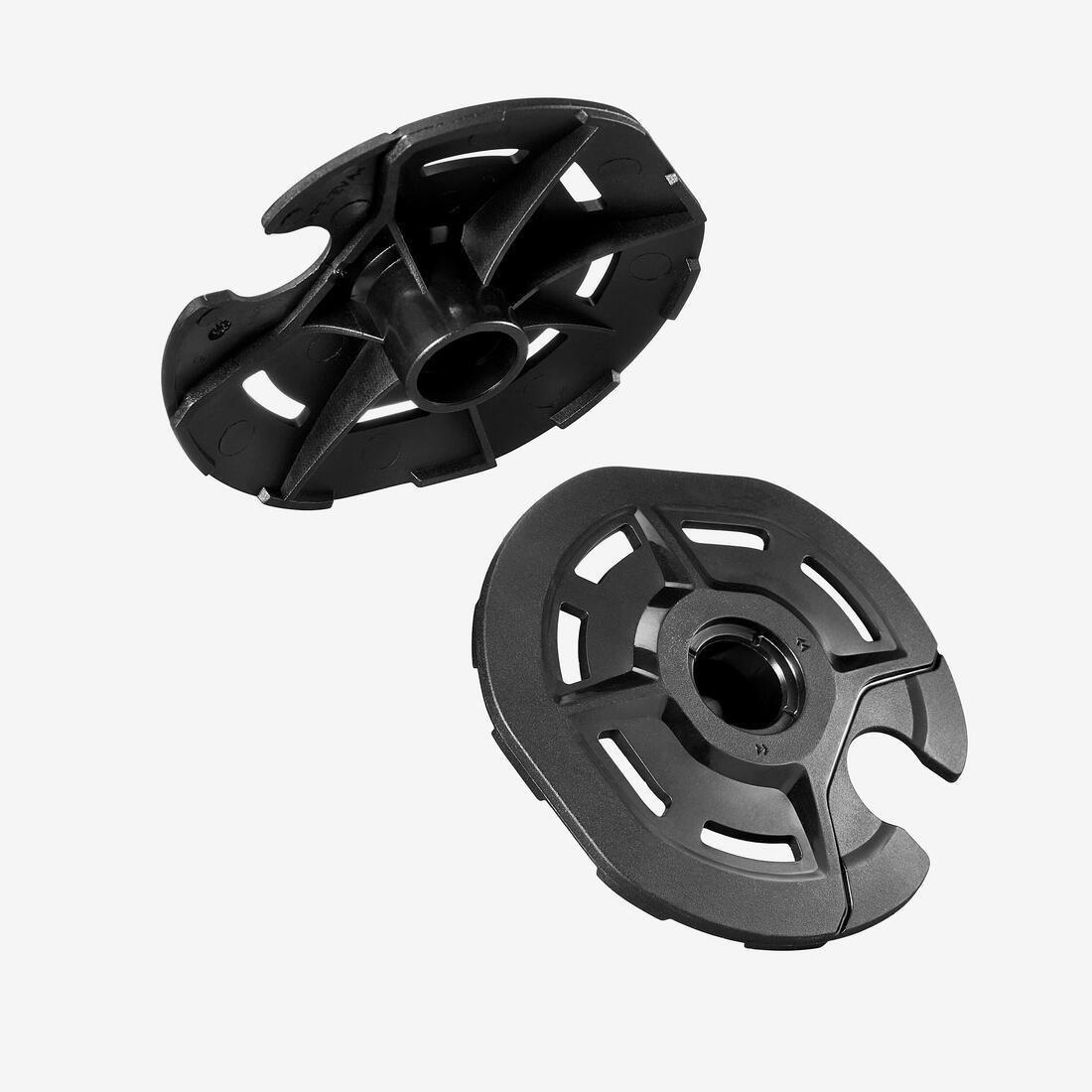2 winter hiking pole baskets, Black, No Color, large image number 0