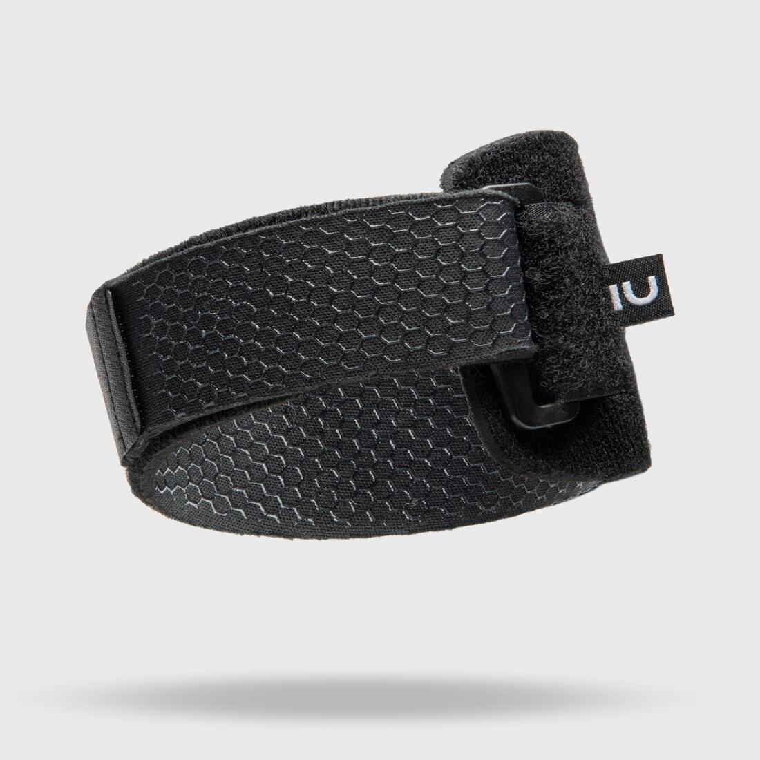 TARMAK - Adult Right/Left Supportive Elbow Strap - R500, Black