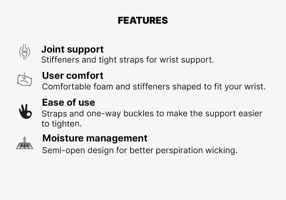 Adult Right/Left Supportive Elbow Strap - R500, Black, No Color, medium