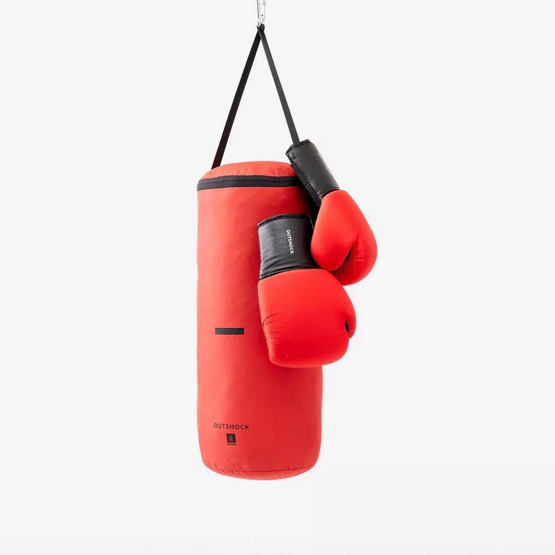 Kids Punching Bag and Boxing Gloves Set, Red, No Color, medium