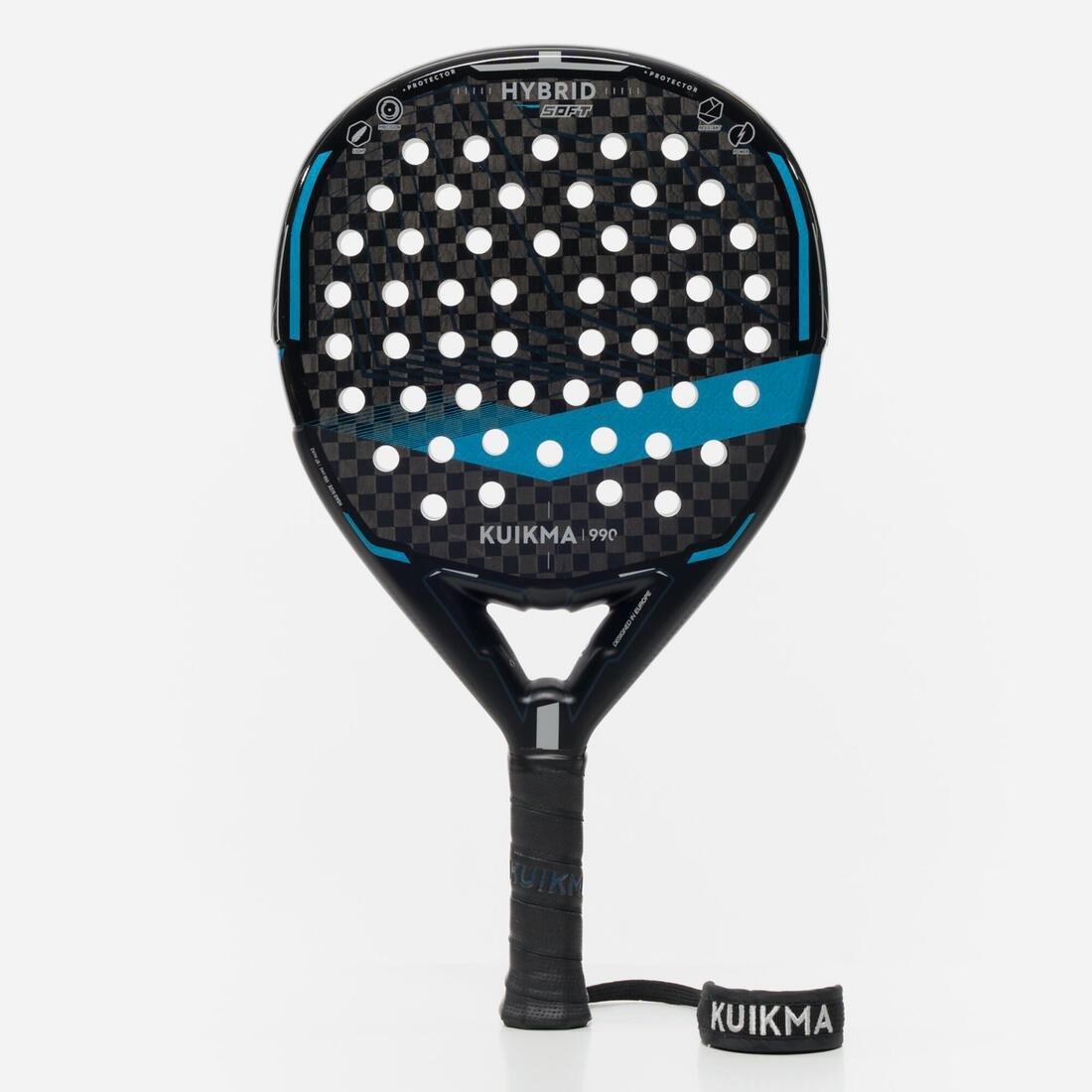 Adult Padel Racket - Pr 990 Hybrid Soft - Black/Blue, No Color, large image number 0