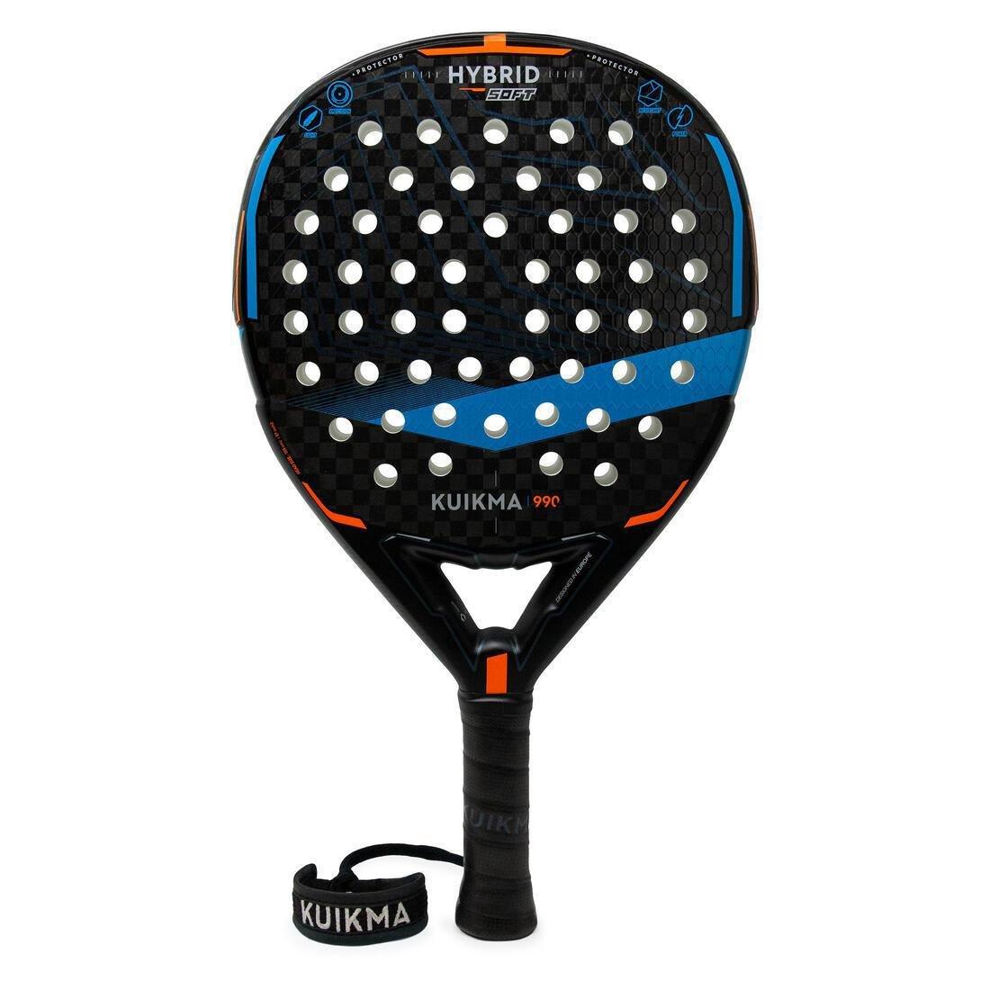Adult Padel Racket - Pr 990 Hybrid Soft - Black/Blue, No Color, large image number 2