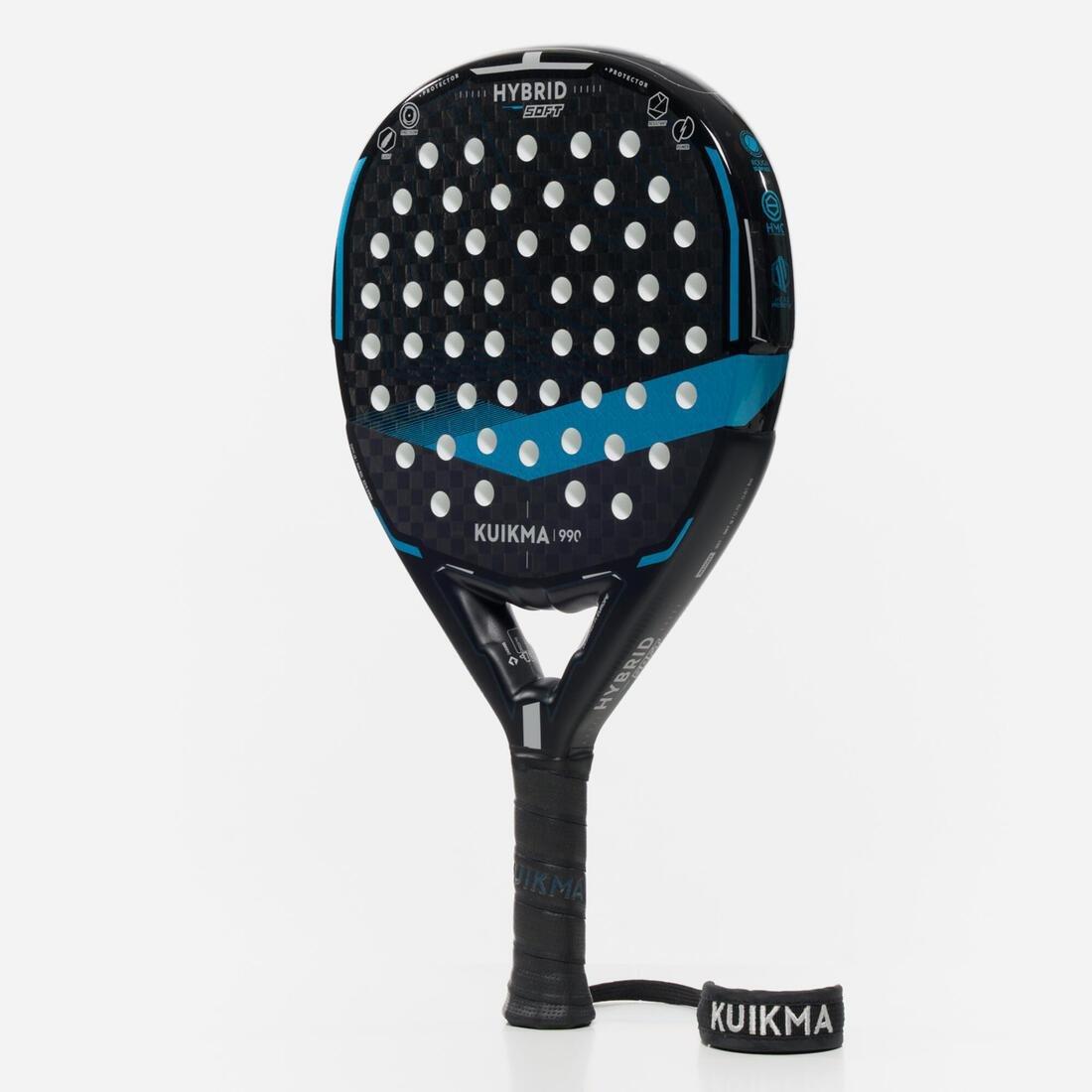 Adult Padel Racket - Pr 990 Hybrid Soft - Black/Blue, No Color, large image number 9