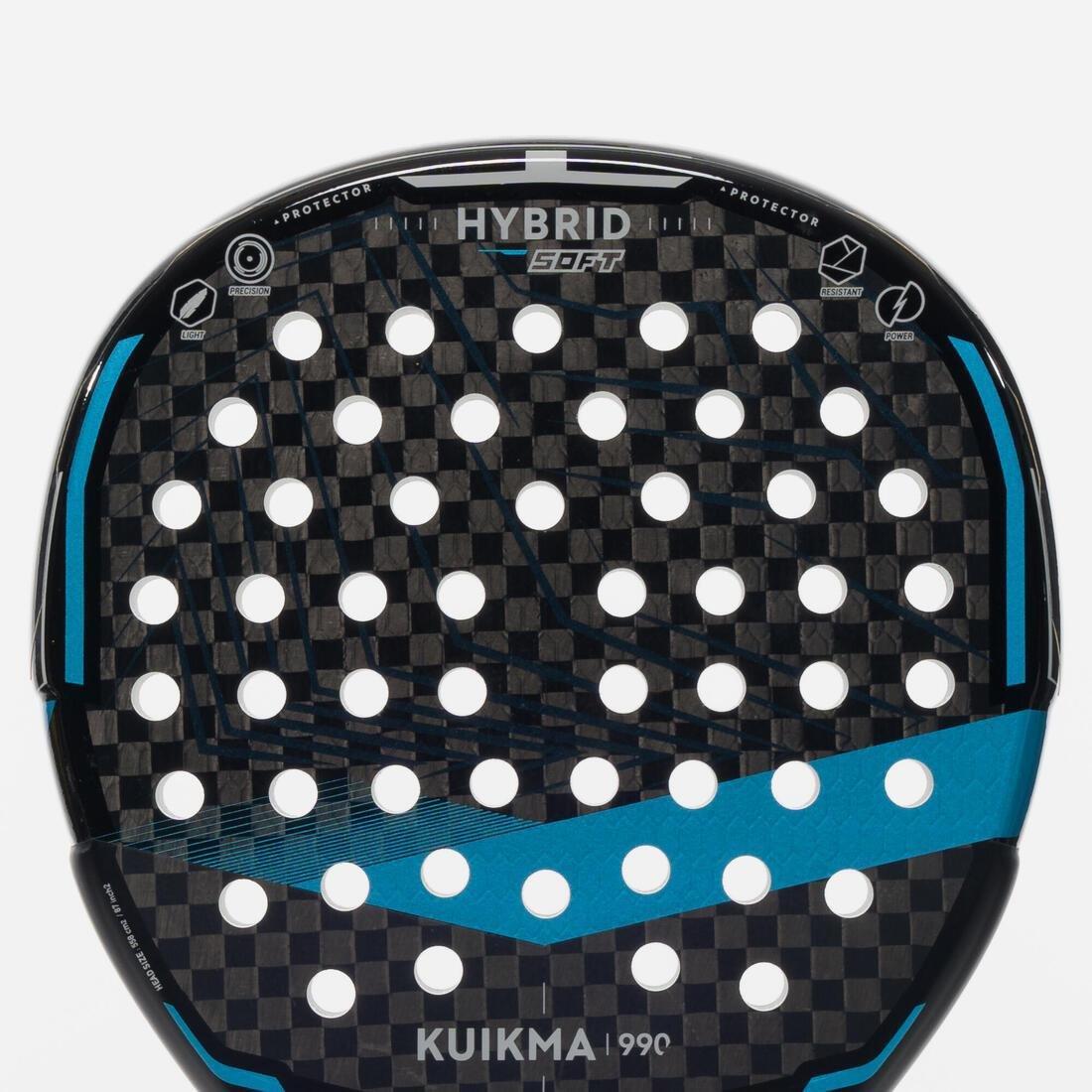 Adult Padel Racket - Pr 990 Hybrid Soft - Black/Blue, No Color, large image number 10