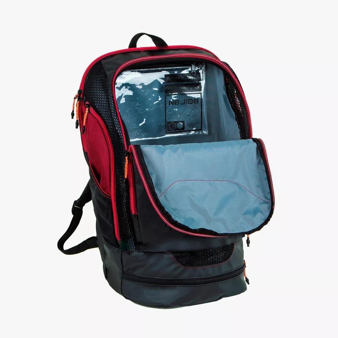 BLACK Swimming Backpack 900 40 L - Black Neon, No Color, large image number 4