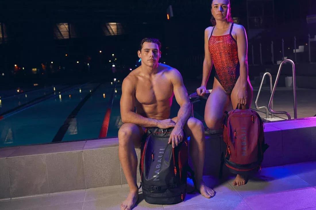 BLACK Swimming Backpack 900 40 L - Black Neon, No Color, large image number 5