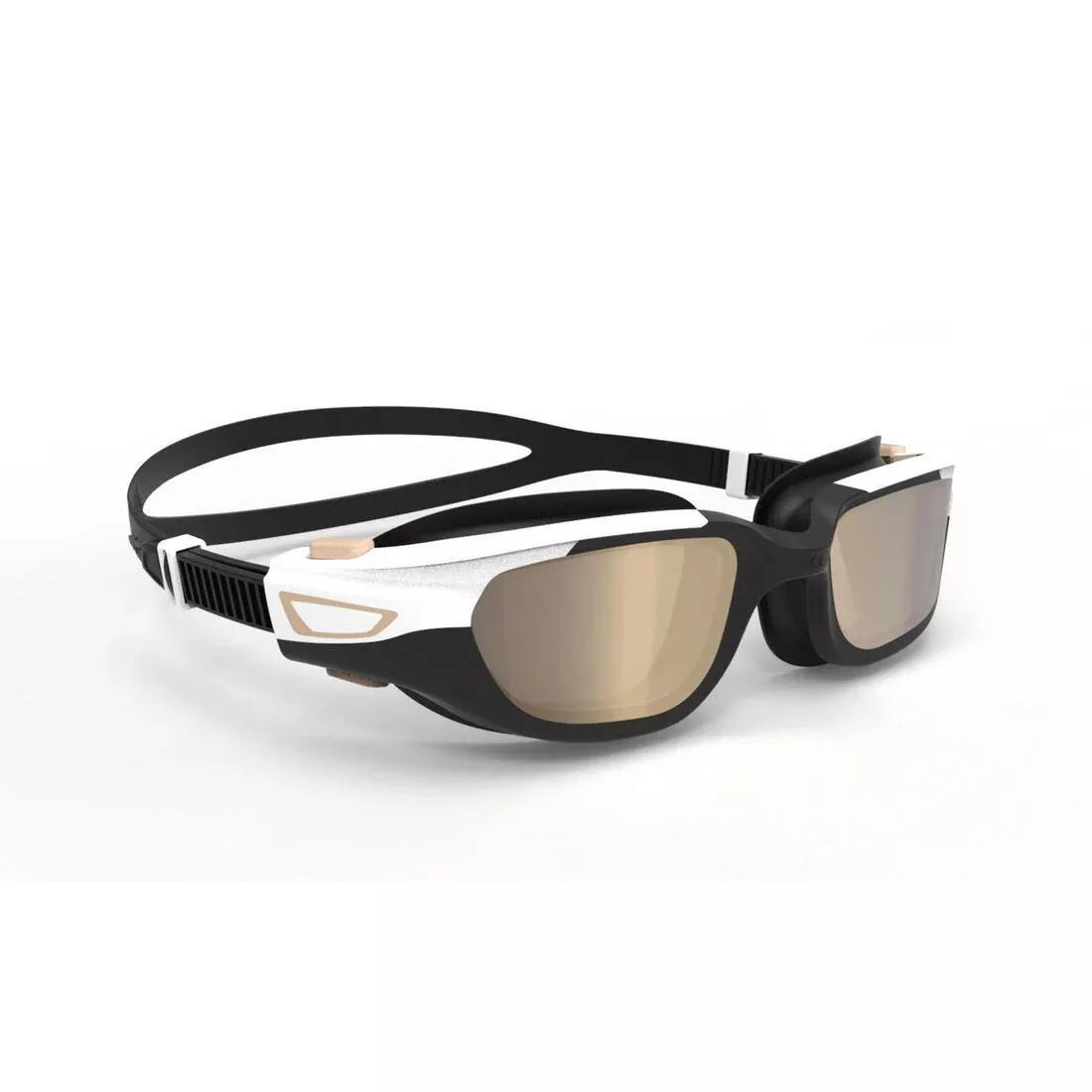 Unisex Mirrored Lenses Swimming Goggles - Spirit Size L, Black, No Color, large image number 1
