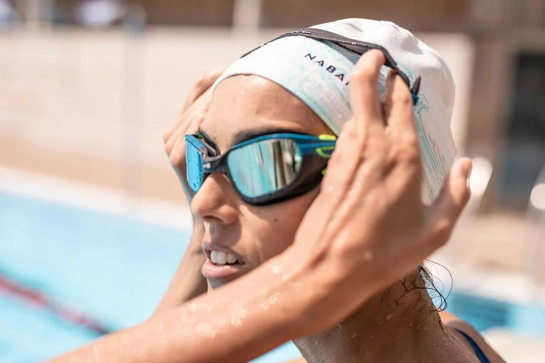 Unisex Mirrored Lenses Swimming Goggles - Spirit Size L, Black, No Color, large image number 3
