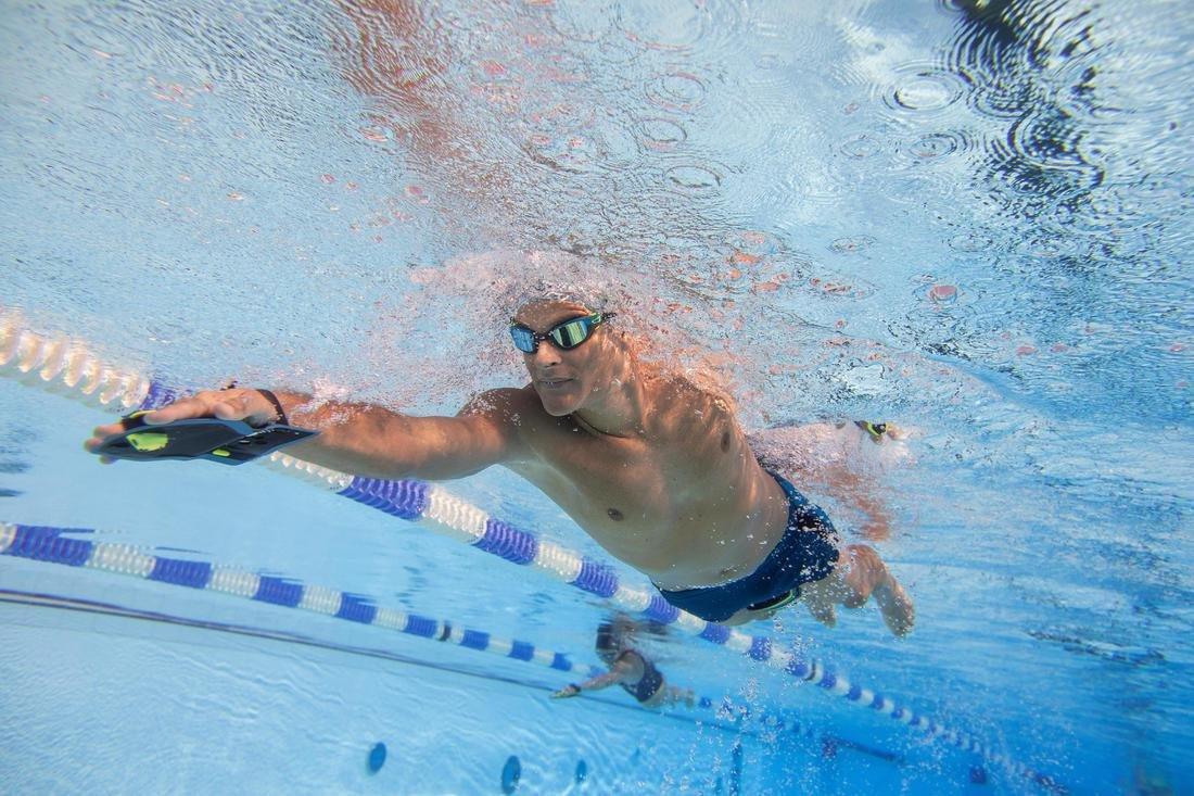Unisex Mirrored Lenses Swimming Goggles - Spirit Size L, Black, No Color, large image number 4
