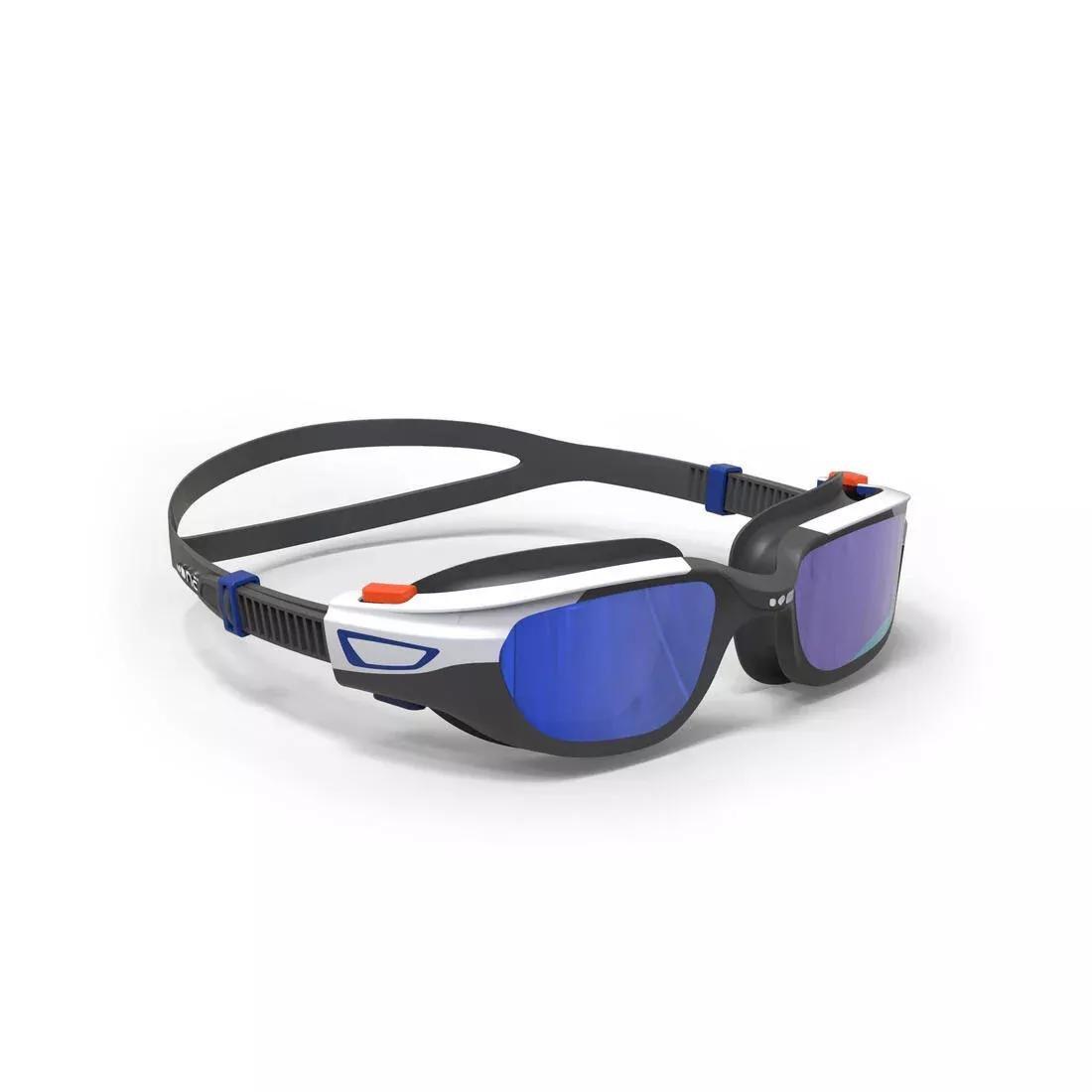 Swimming Goggles Mirrored Lenses - Spirit Size S, Blue, No Color, large image number 2