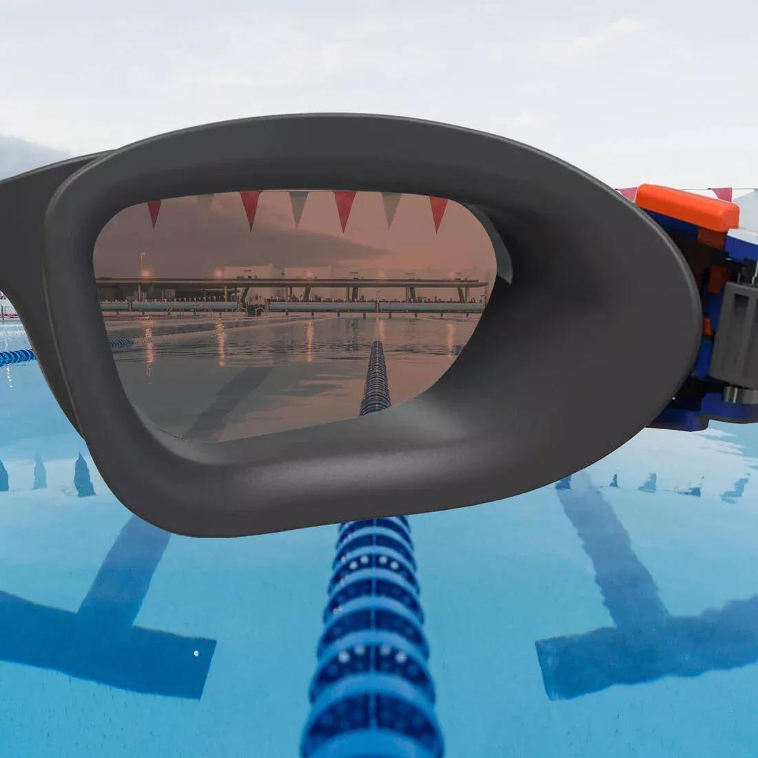 Swimming Goggles Mirrored Lenses - Spirit Size S, Blue, No Color, large image number 8
