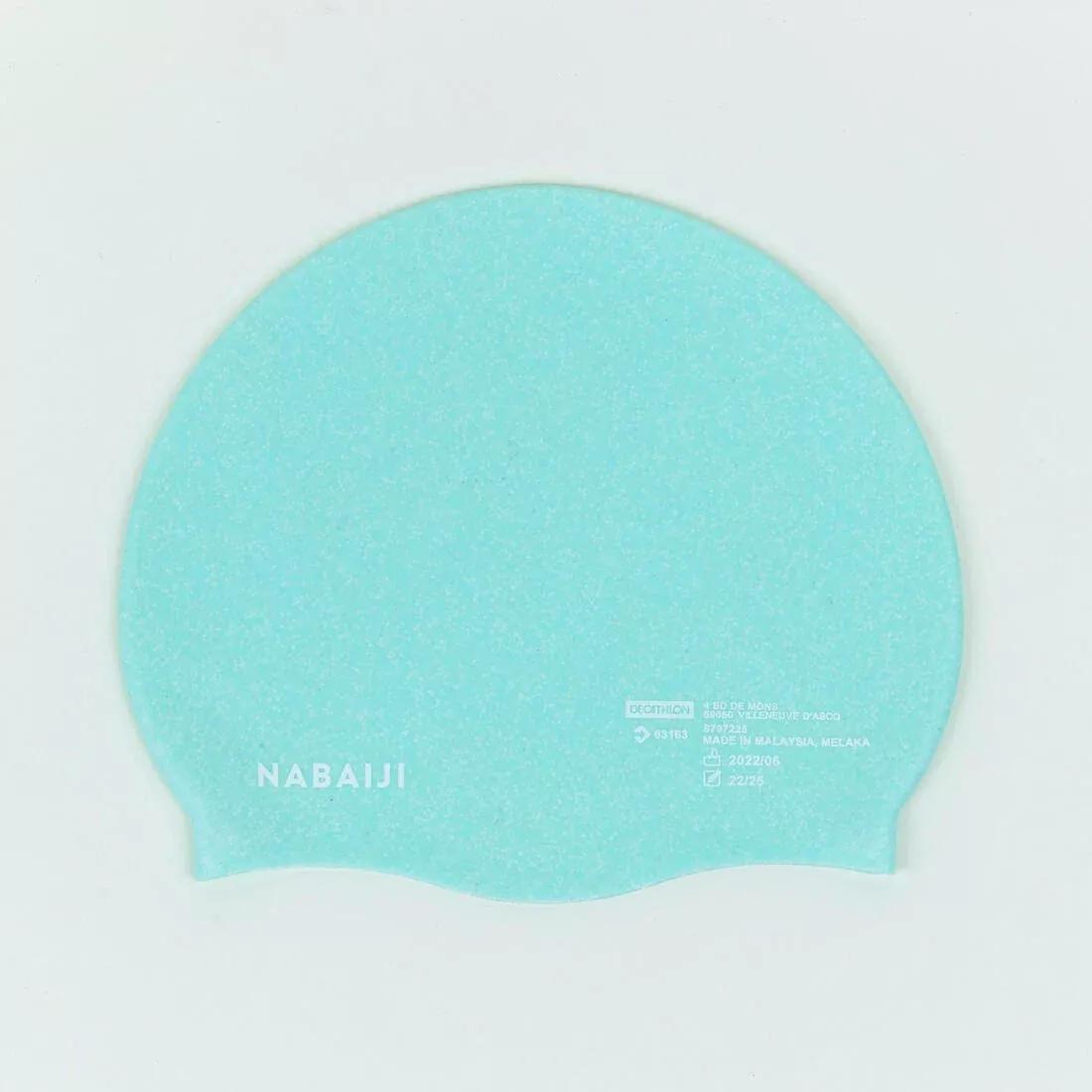 AQUAMARINE GREEN SILICONE swim cap Reg - One size - Mint green, No Color, large image number 3
