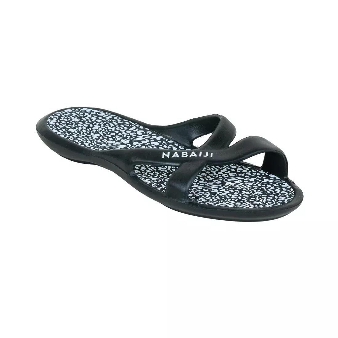 Women Pool Sandals - Slap 500, Black, No Color, large image number 0