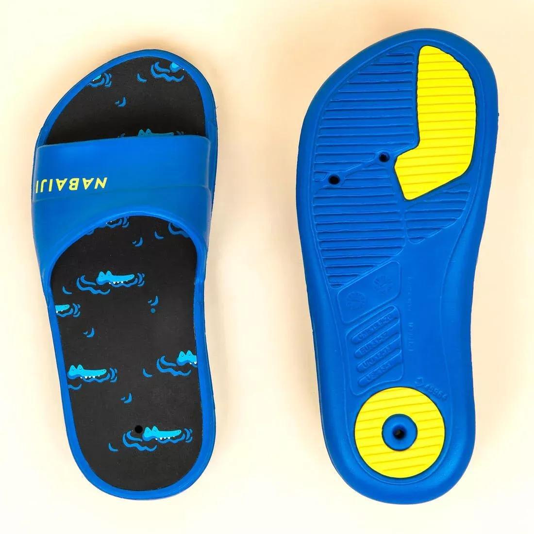Kids Pool Derby Printed Sandals Slap - 500, White, , large image number 8