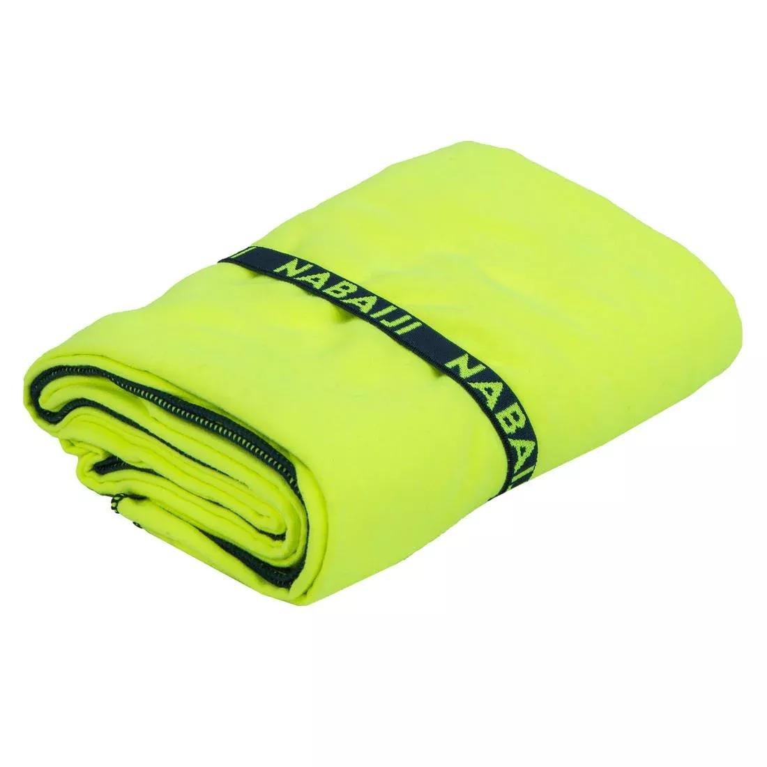 Swimming Microfibre Towel - Size L 80 X 130 Cm, Orange, No Color, large image number 2