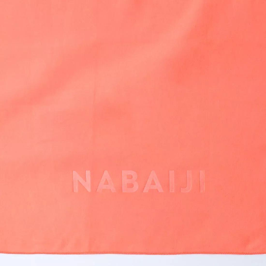 Swimming Microfibre Towel - Size L 80 X 130 Cm, Orange, No Color, large image number 10