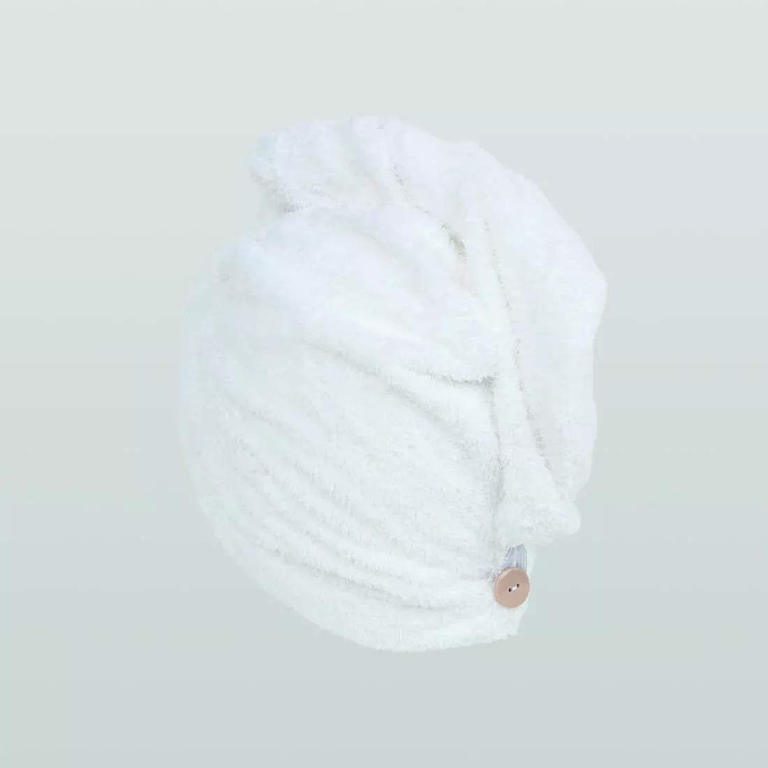 Swimming Soft Microfibre Hair Towel, White, No Color, large image number 12