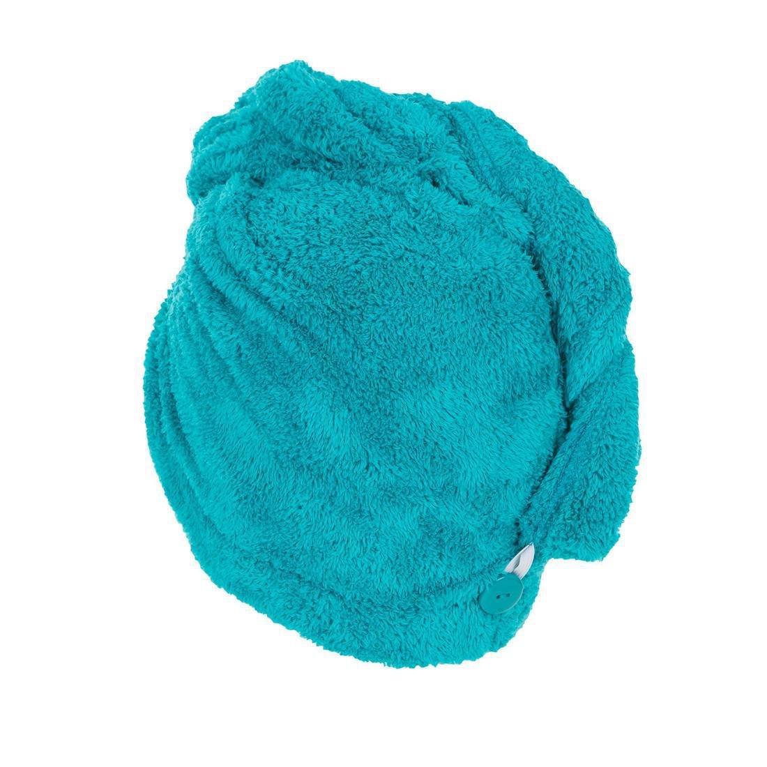 women Swimming Soft Microfibre Hair Towel, Green, No Color, large image number 4
