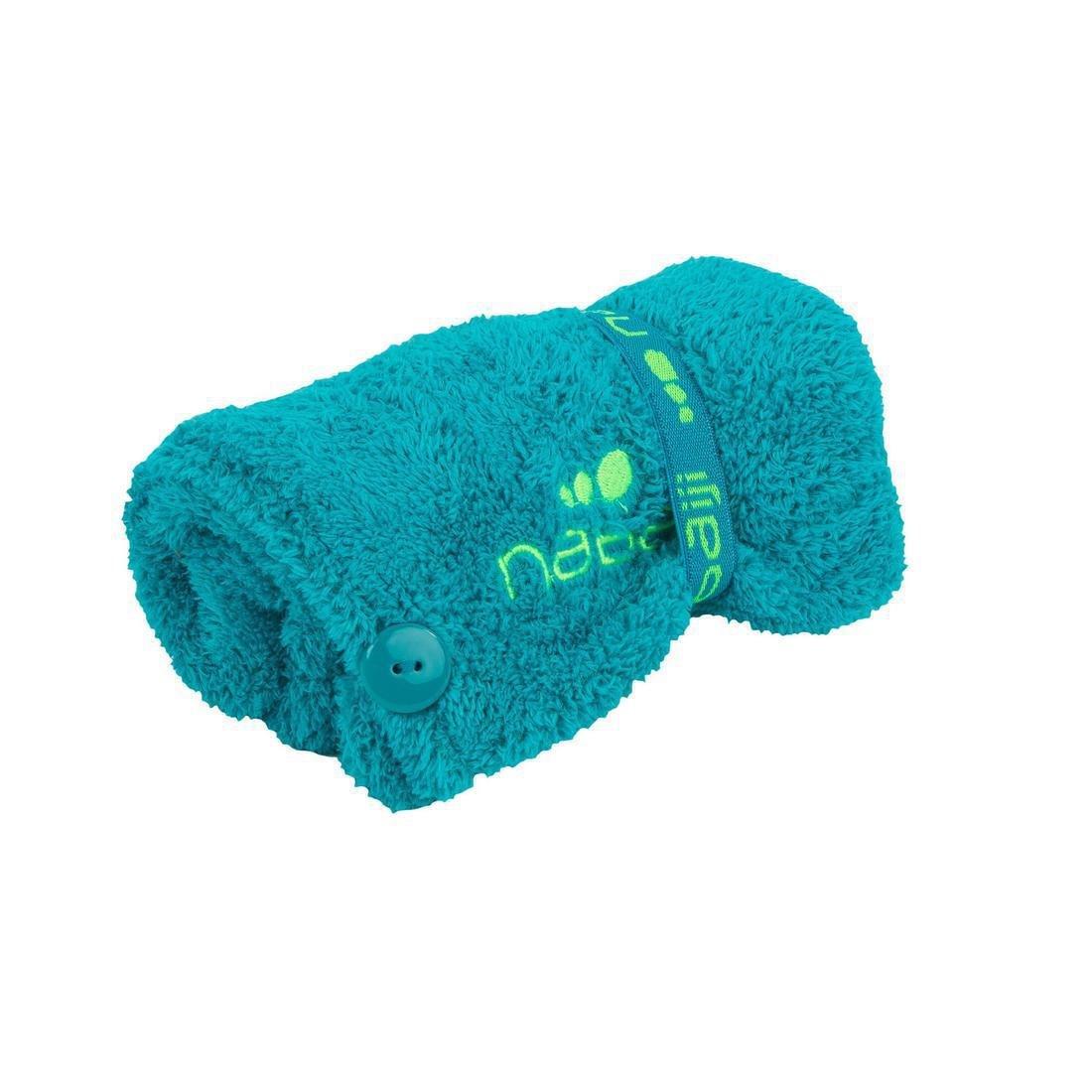 women Swimming Soft Microfibre Hair Towel, Green, No Color, large image number 5
