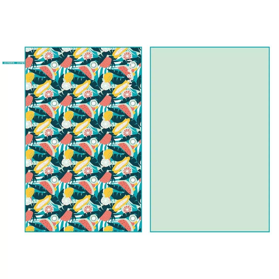 SORBET GREEN Microfibre Swimming Towel Size XL 110 x 175 cm - Print, No Color, large image number 13