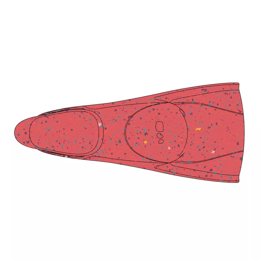 Short Swimming Fins - Silifins 500, Pink, No Color, medium
