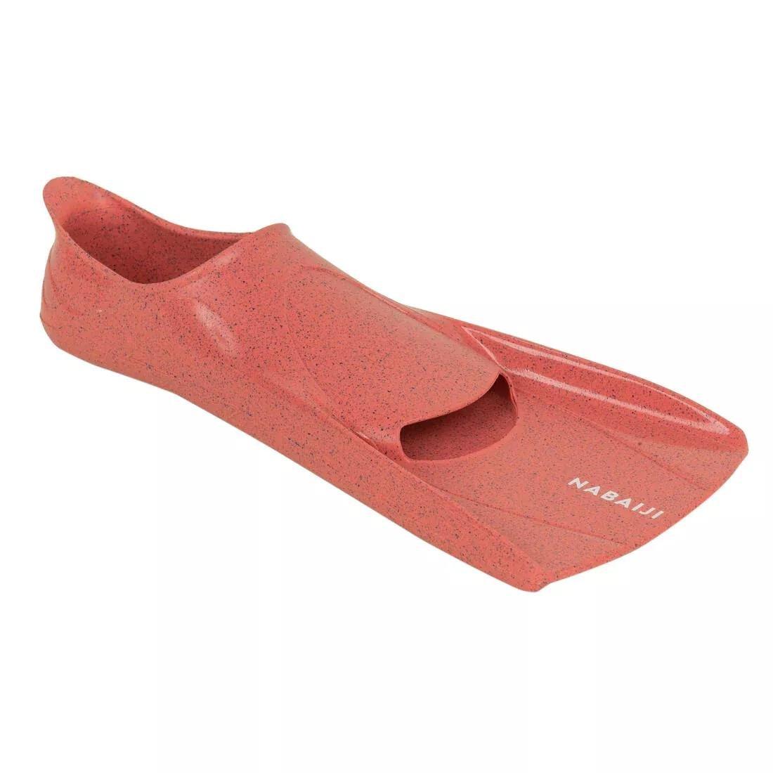Short Swimming Fins - Silifins 500, Pink, No Color, medium