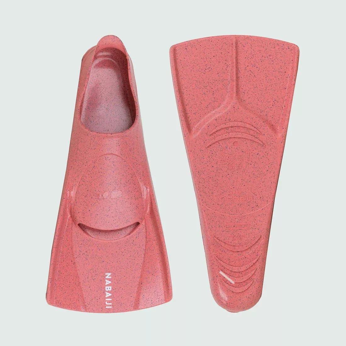 Short Swimming Fins - Silifins 500, Pink, No Color, medium