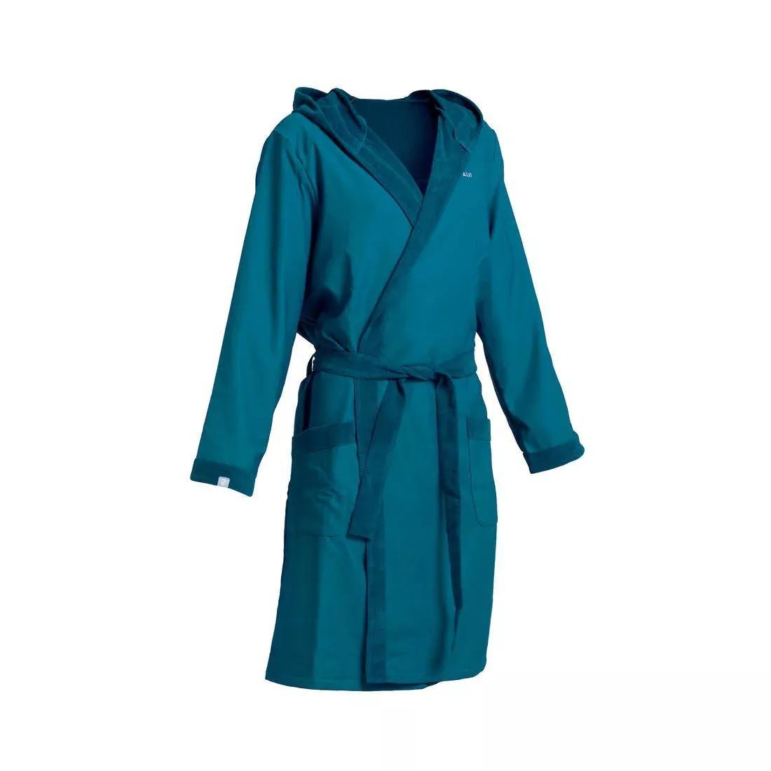 WATKO - Men Compact Pool Bathrobe, Blue