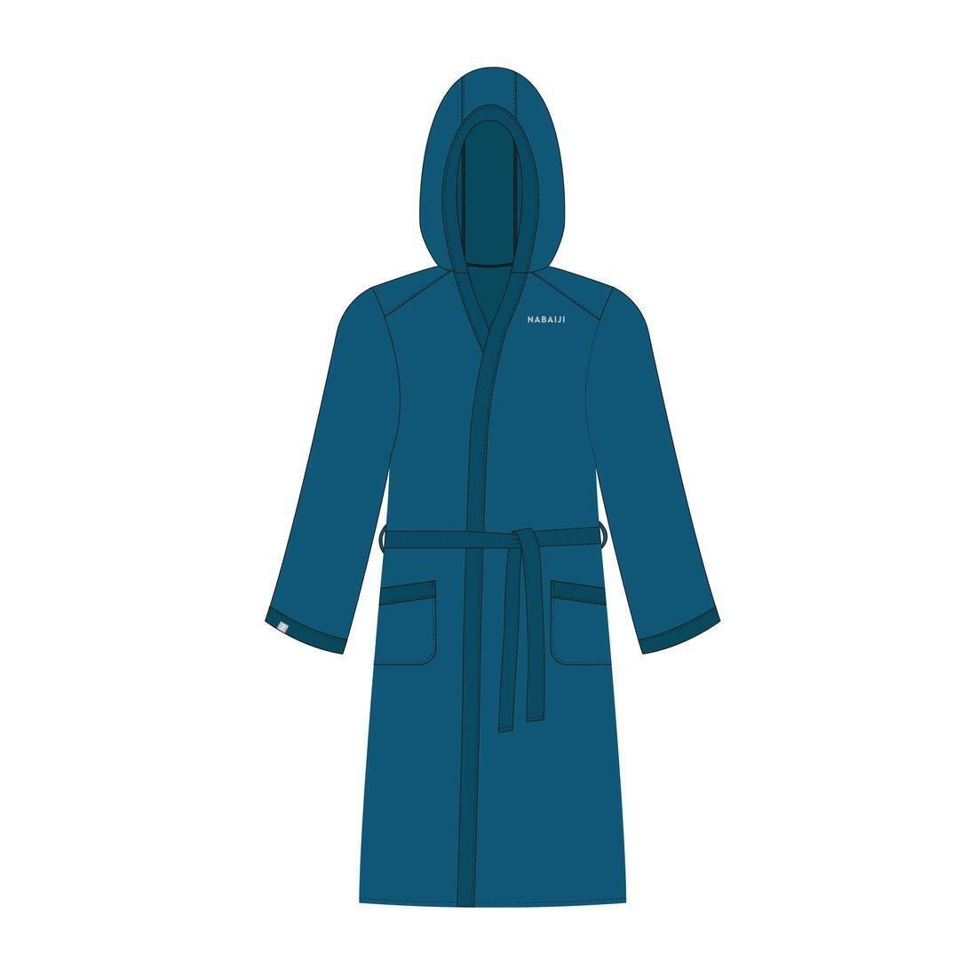 WATKO - Men Compact Pool Bathrobe, Blue