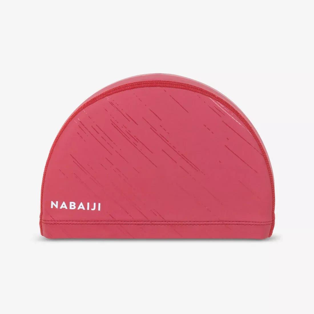 RED Coated mesh swim cap - Printed fabric - Size M - Diag Rubi, No Color, large image number 0