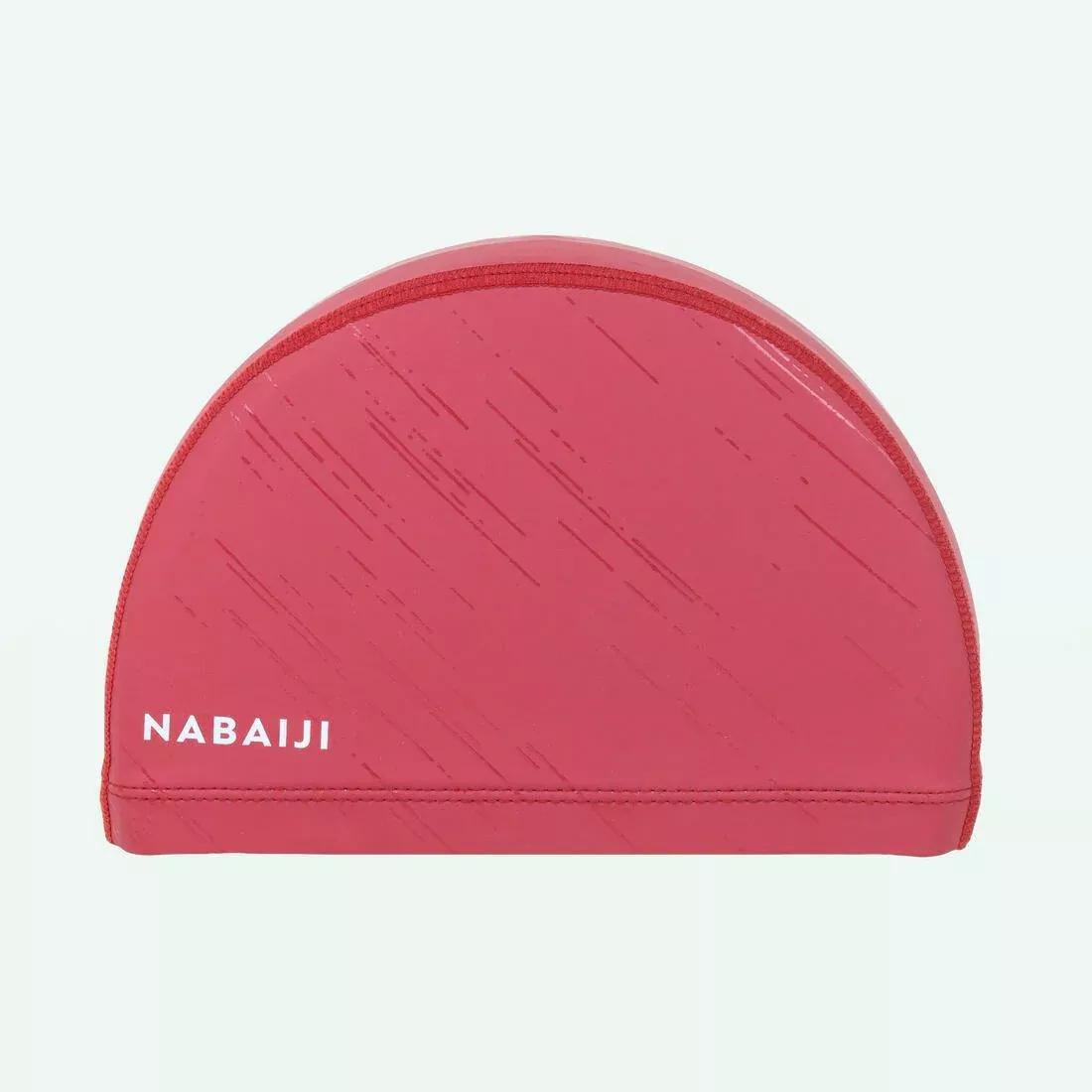 RED Coated mesh swim cap - Printed fabric - Size M - Diag Rubi, No Color, large image number 1