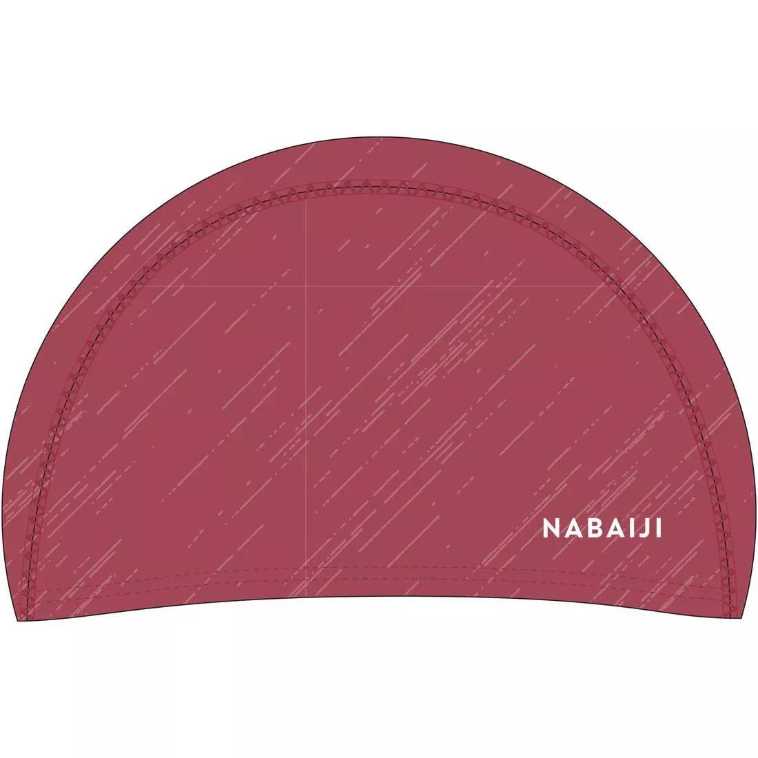 RED Coated mesh swim cap - Printed fabric - Size M - Diag Rubi, No Color, large image number 3