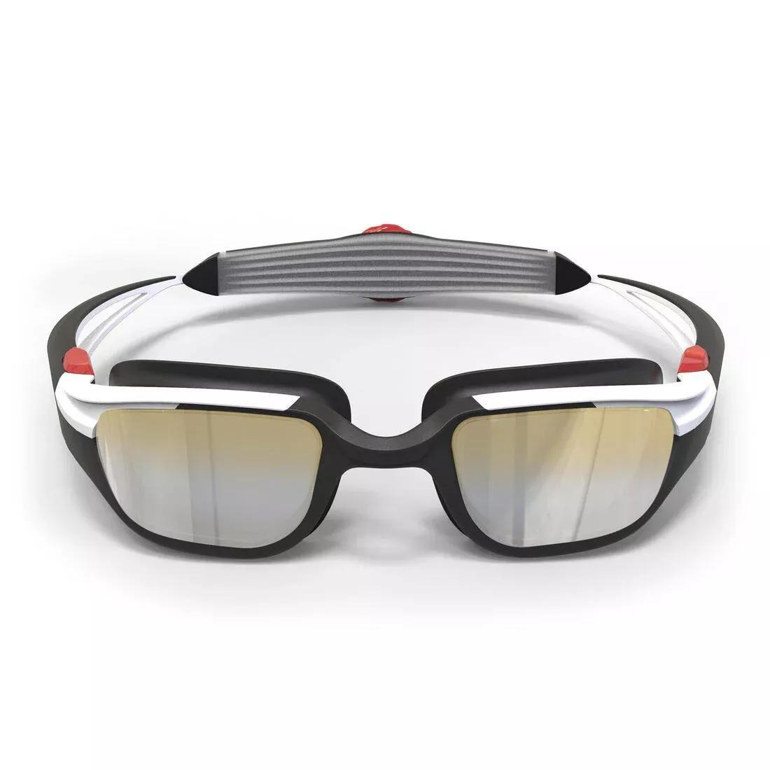 NABAIJI - Swimming Goggles Turn Size L Smoked Lenses, Black