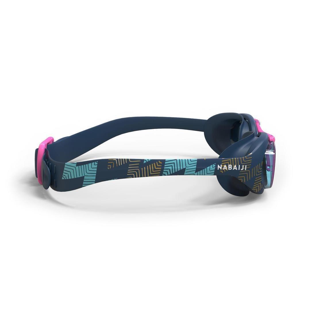 Unisex Swimming Goggles - Clear Lenses - Xbase 100 Print, Navy, No Color, large image number 8