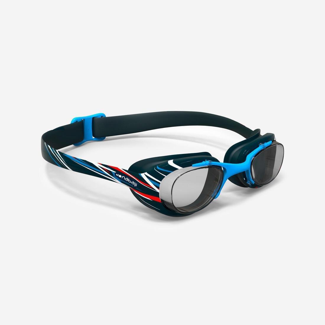 Xbase 100 Print Adult Swimming Goggles - Clear Lenses - Mike, Black, No Color, large image number 5