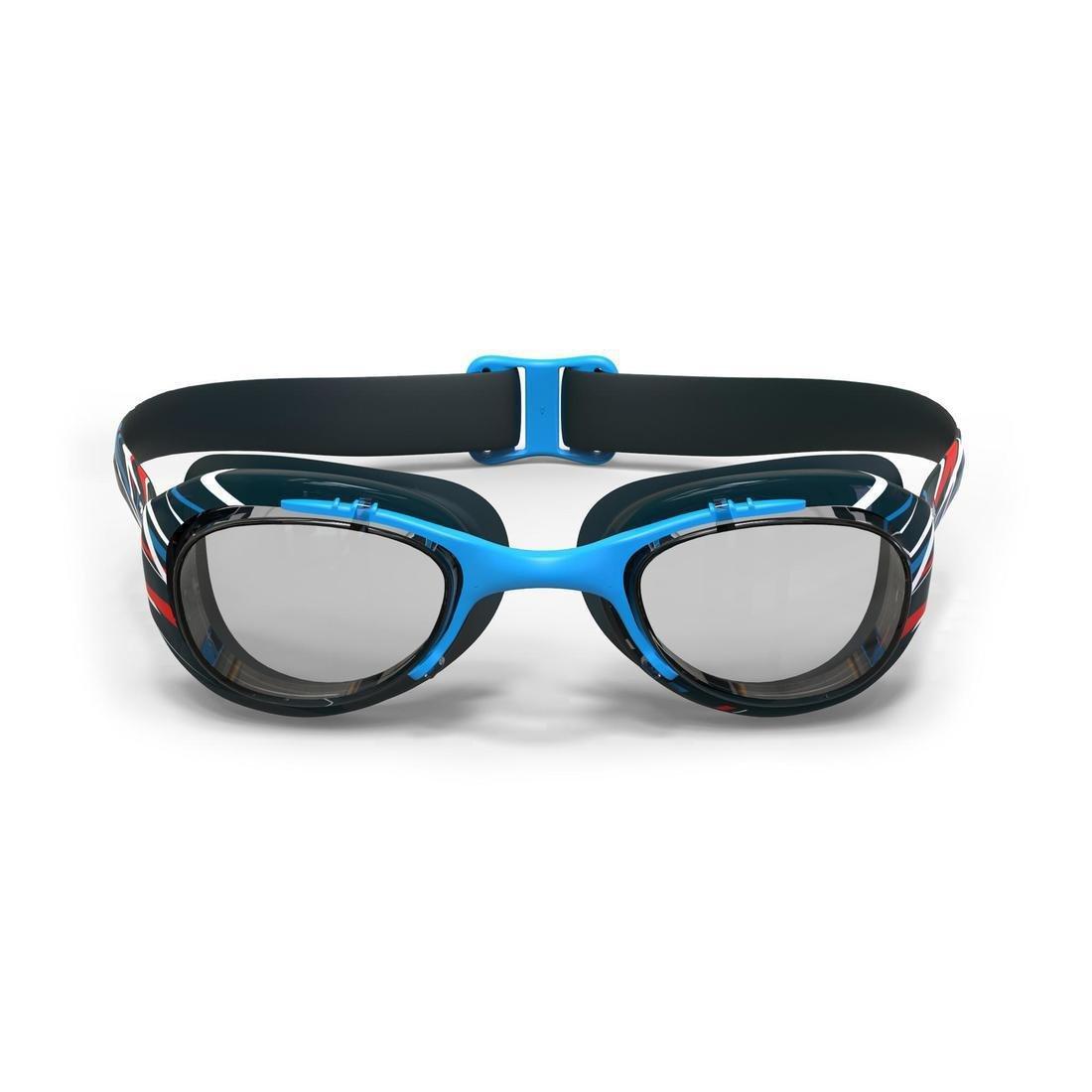 Xbase 100 Print Adult Swimming Goggles - Clear Lenses - Mike, Black, No Color, large image number 7