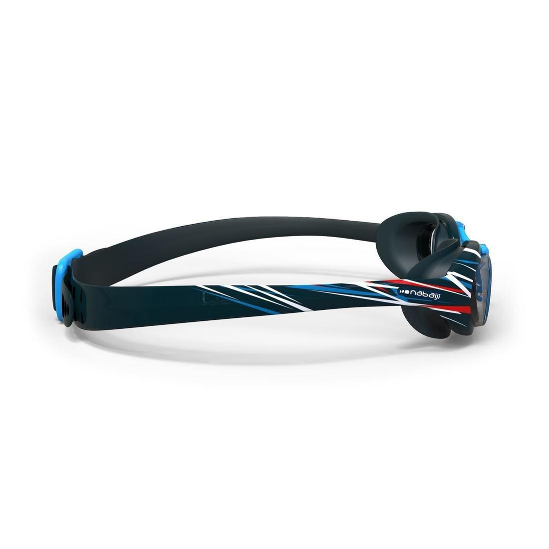 Xbase 100 Print Adult Swimming Goggles - Clear Lenses - Mike, Black, No Color, large image number 9
