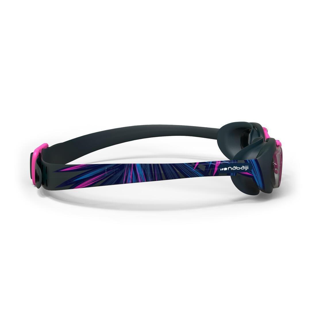 Xbase 100 Print Adult Swimming Goggles - Clear Lenses - Mike, Black, No Color, large image number 14