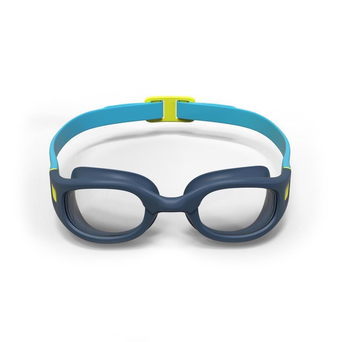 Kids Boys Swimming Goggles - Soft 100 - Size S - Clear Lenses, Blue, No Color, large image number 3
