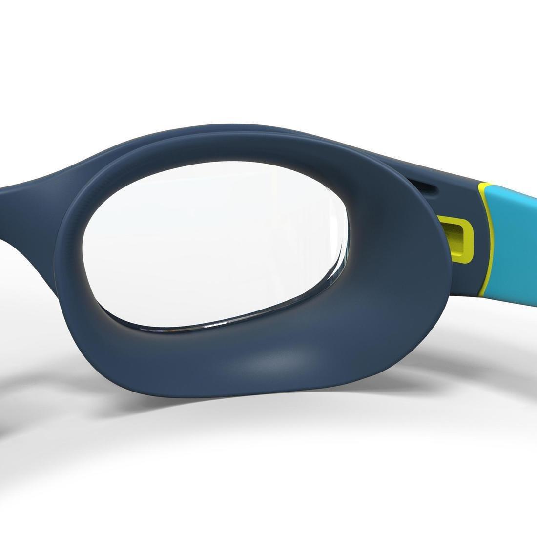 Kids Boys Swimming Goggles - Soft 100 - Size S - Clear Lenses, Blue, No Color, large image number 5