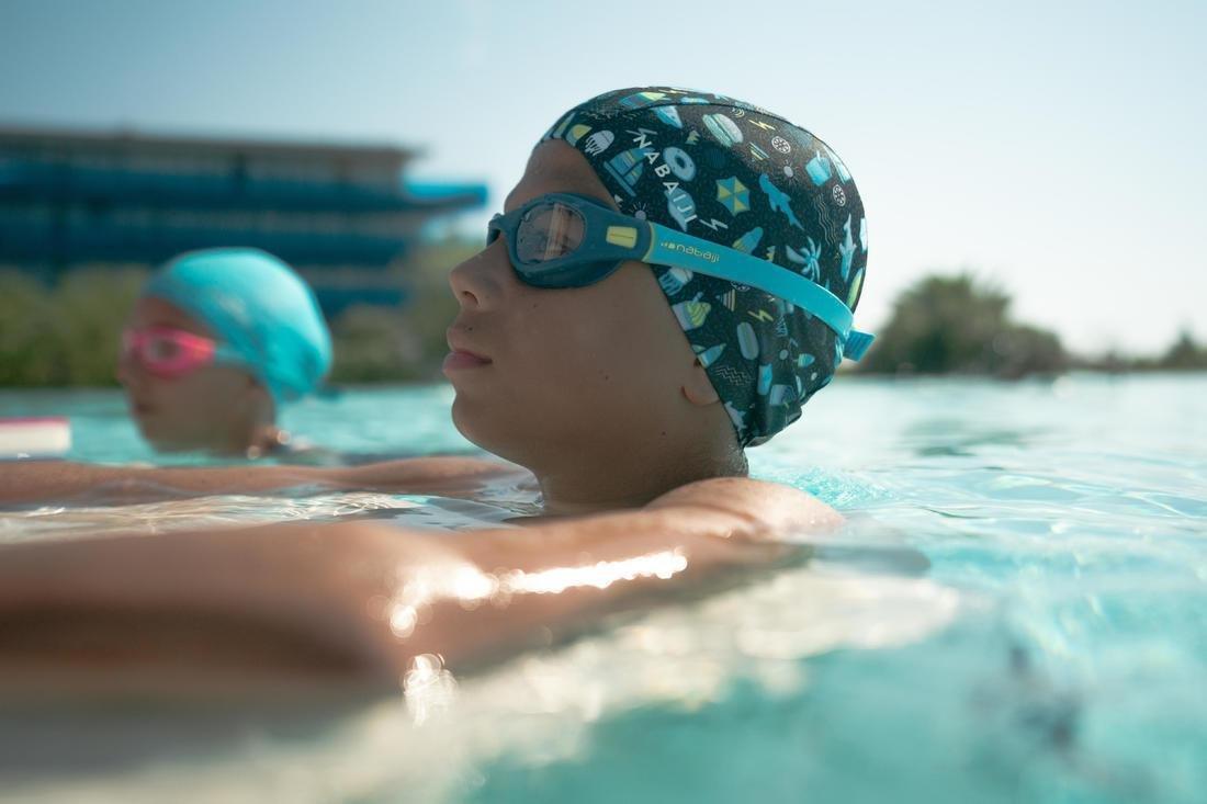 Kids Boys Swimming Goggles - Soft 100 - Size S - Clear Lenses, Blue, No Color, large image number 7