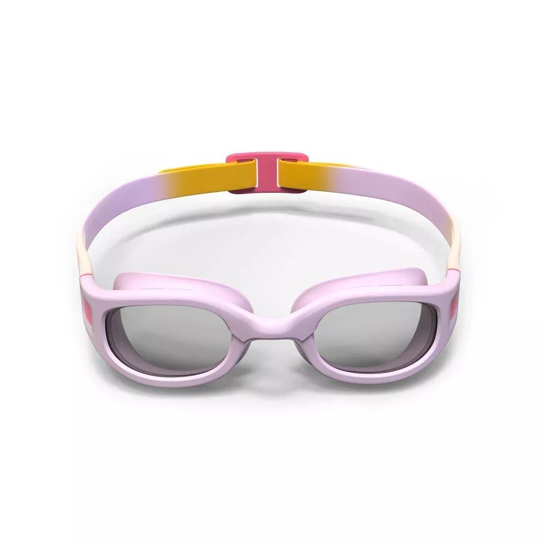 Swimming Goggles - Soft 100 - Size S Clear Lenses, Light Mauve, No Color, large image number 9