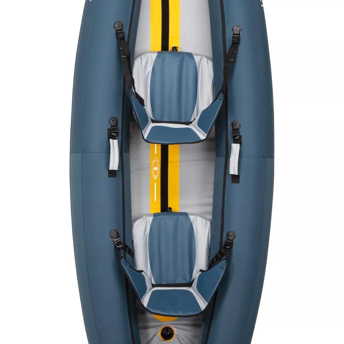Inflatable 1-2-Person Touring Kayak, Blue, No Color, large image number 5