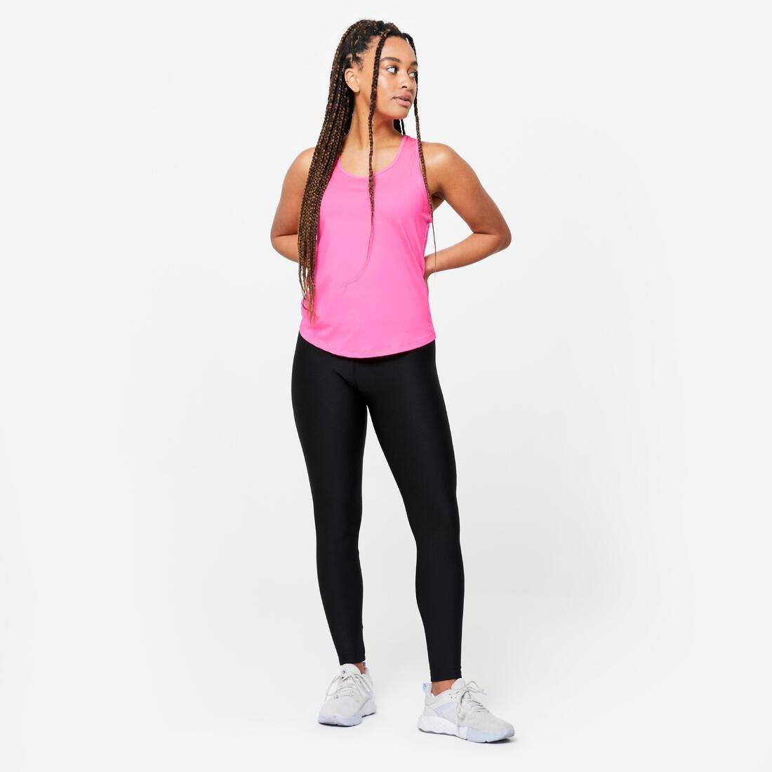 Women Cardio Fitness Muscle Back Tank Top, White, , large image number 9