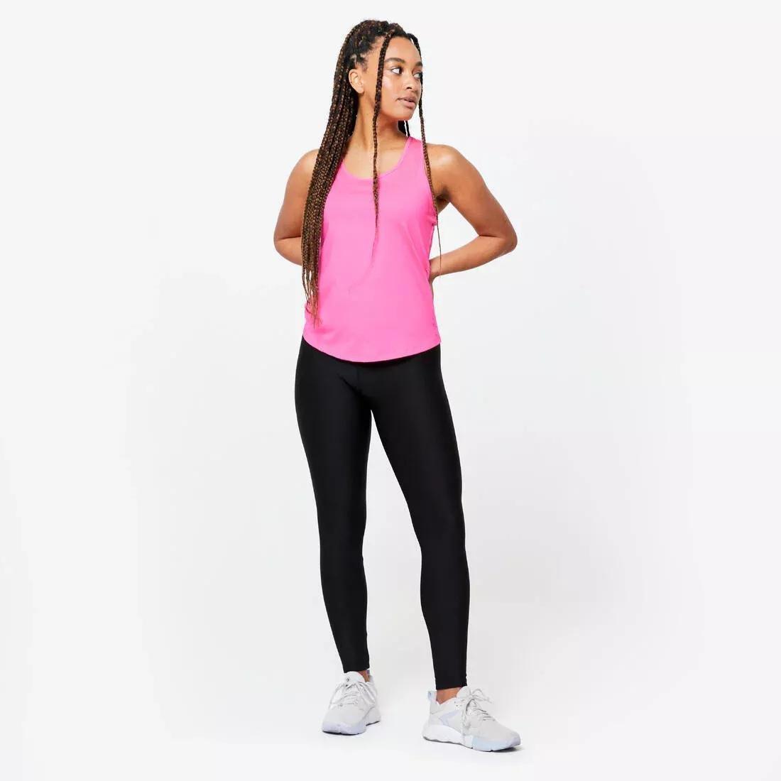 Women Cardio Fitness Muscle Back Tank Top, Pink, No Color, large image number 9
