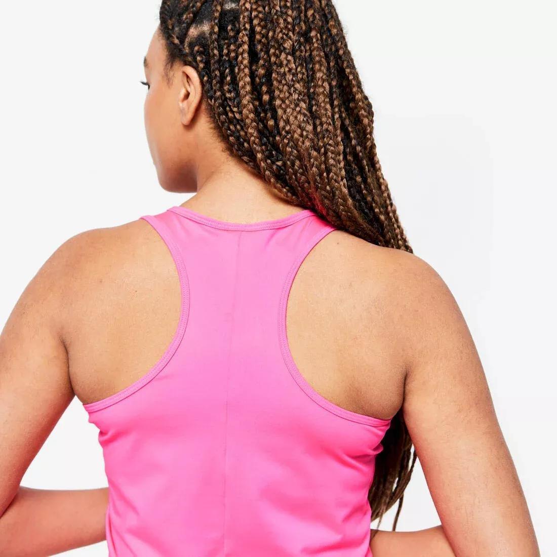Women Cardio Fitness Muscle Back Tank Top My Top, Grey, , large image number 5