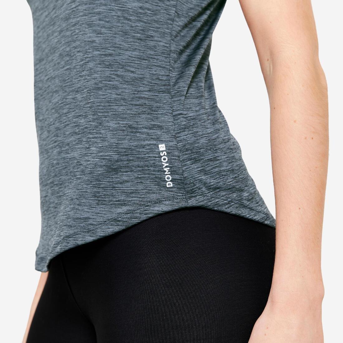 Women Cardio Fitness Muscle Back Tank Top My Top, Grey, No Color, large image number 6