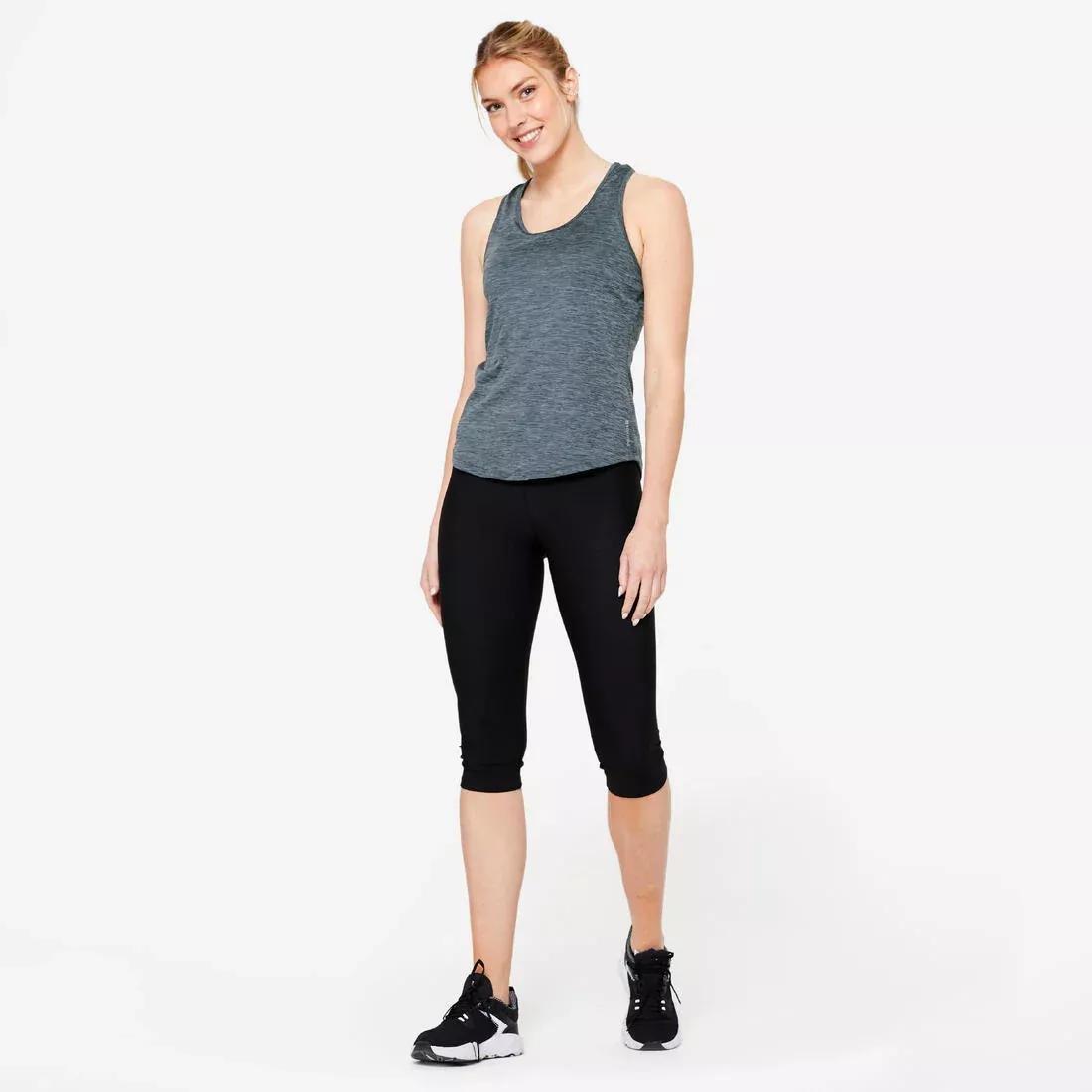 Women Cardio Fitness Muscle Back Tank Top My Top, Grey, No Color, large image number 12