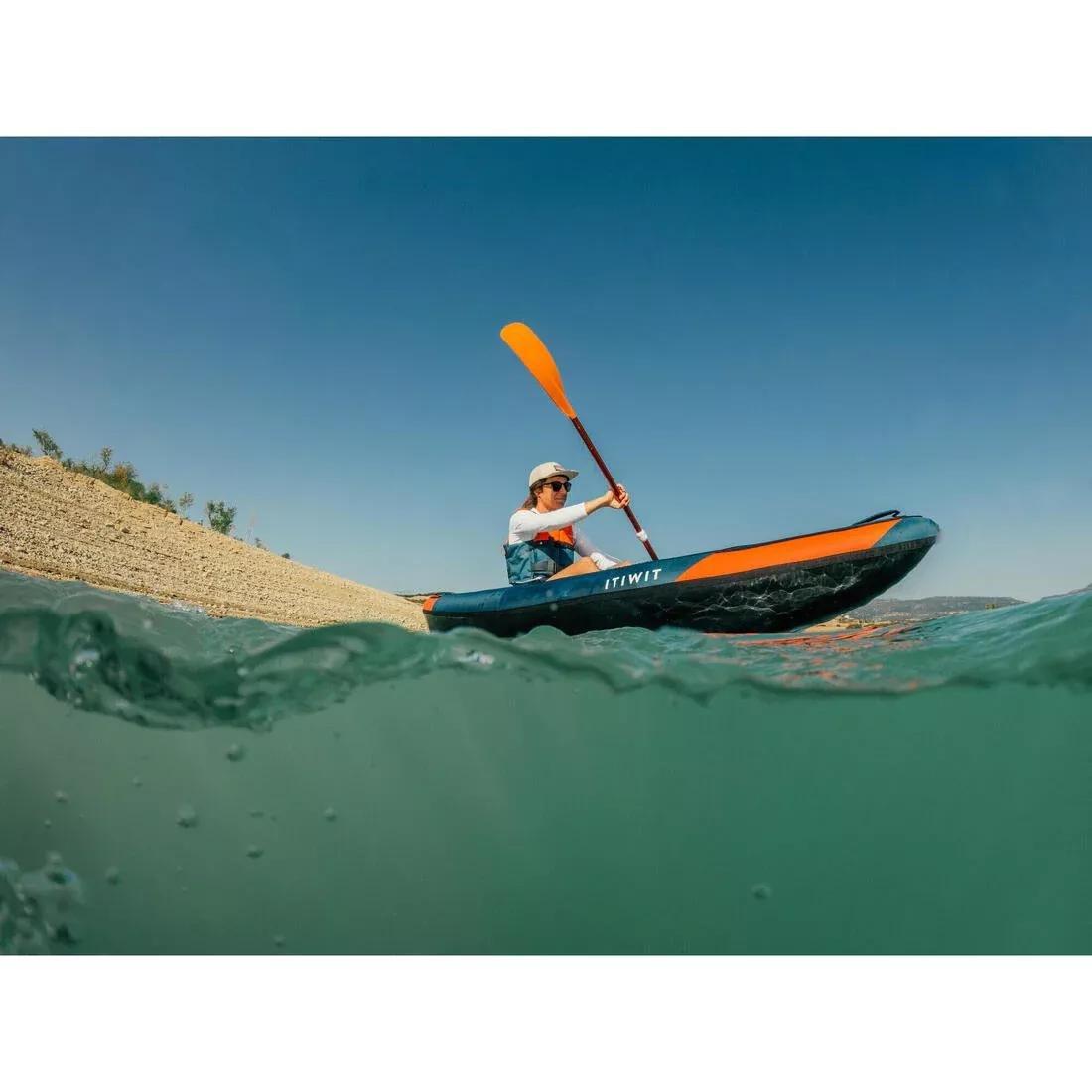 Inflatable 1 Person Kayak, Blue, No Color, large image number 1